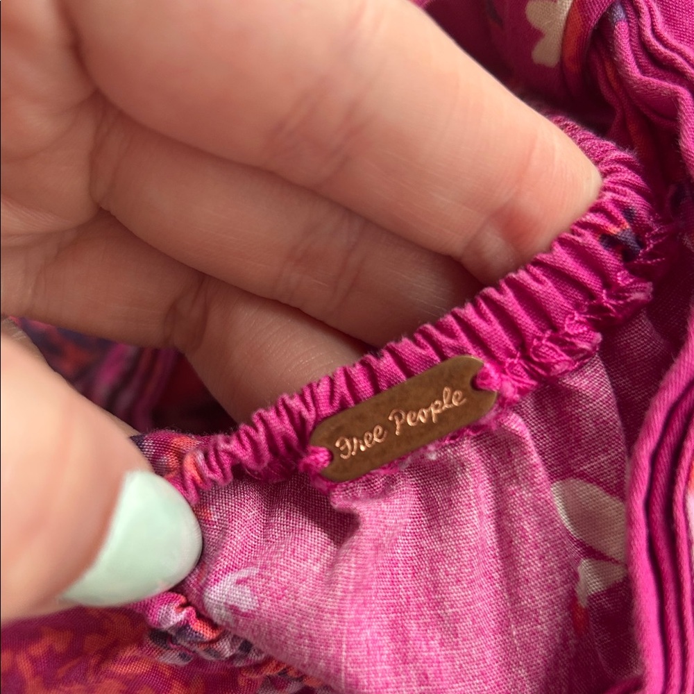 Free People Pink Floral Mini Dress - Picture 2 of 8